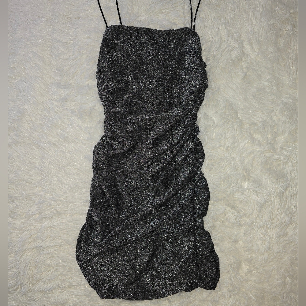 Shein Black Glittery Dress